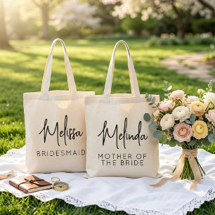 Bolso De Tela Despedida de soltera Nombre personalizado regalo