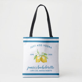 Bolso De Tela Despedida de soltera personalizada con limón y cít