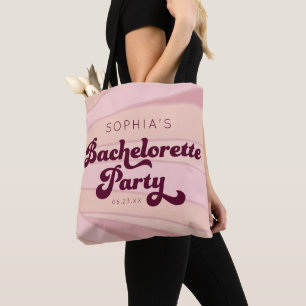 Bolso De Tela Despedida de soltera retro personalizada