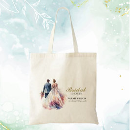 Bolso De Tela Despedida de Soltera Rústica Clásica Boho Floral