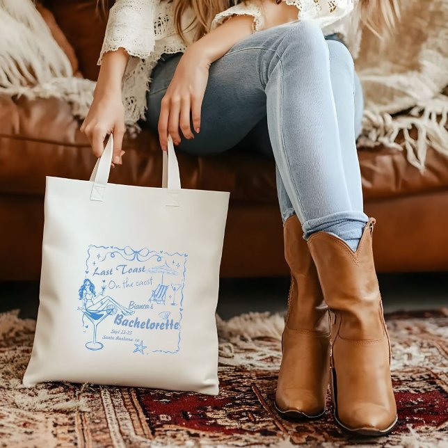Bolso De Tela Despedida de soltera última tostada en la costa di (Subido por el creador)