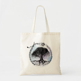 Bolso De Tela Despertar a la diosa sobre el morado
