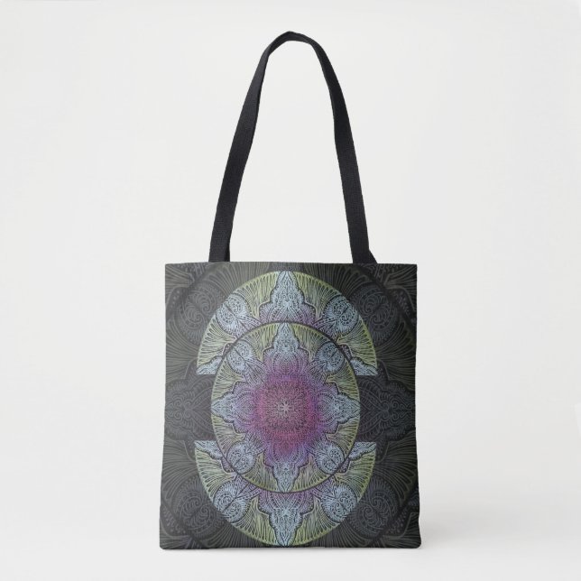 Bolso De Tela Despertar Zen, reiki, curación, chakra (Anverso)