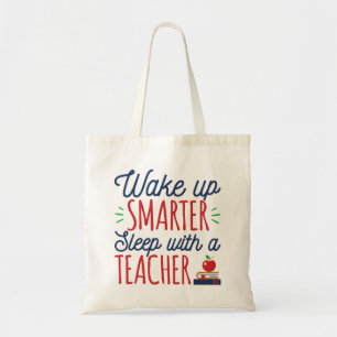 Bolso De Tela Despierta con un profesor más inteligente