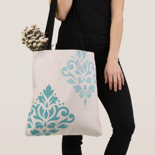 Bolso De Tela Desplazar las cuentas de arte I de Damask en crema