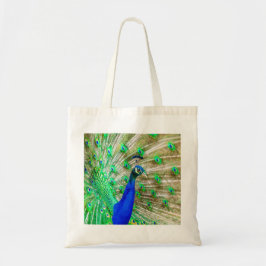 Bolso De Tela Desplome de pavo real