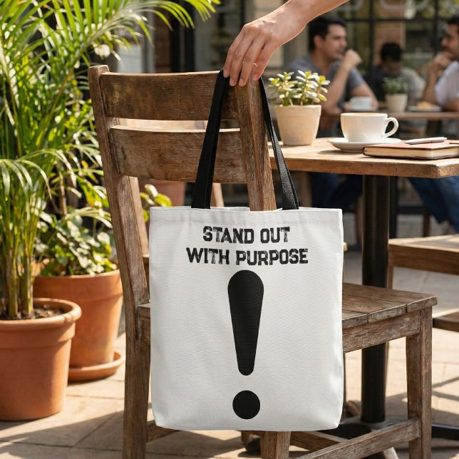 Bolso De Tela Destacarse con Propósito Exclamación Negrita (Subido por el creador)