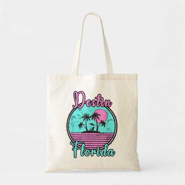Bolso De Tela Destin Florida Beach Travel Souvenir Florida (Frente)