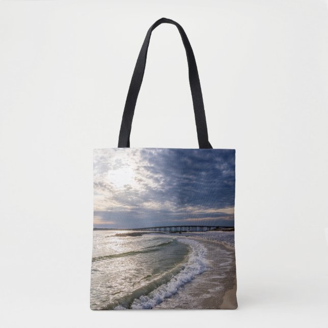 Bolso De Tela Destin Florida Evening Waves Bag (Anverso)