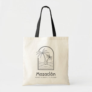 Bolso De Tela Destino de Semana Boda Mazatlán México