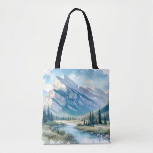 Bolso De Tela Destino del aniversario del Boda de Montaña Canadá