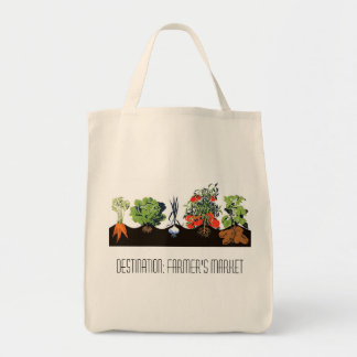 Bolso De Tela Destino: El mercado del granjero