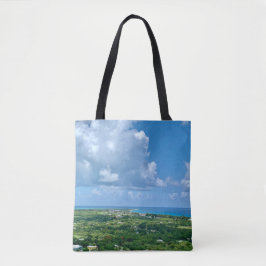 Bolso De Tela Destino Tropical Sunny de las Islas del Caribe