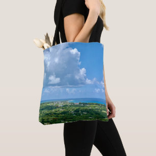 Bolso De Tela Destino Tropical Sunny de las Islas del Caribe