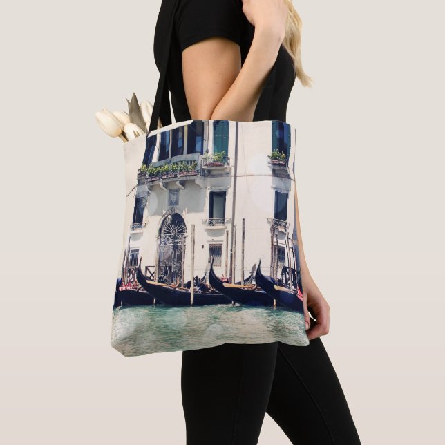 Bolso De Tela Destinos | Fotografía de Venecia frente al mar (Detalle)