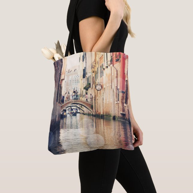 Bolso De Tela Destinos | Fotografía góndolas de Venecia (Detalle)