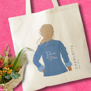 Bolso De Tela Destitución De Mano Denim Chaqueta Blonde Hair Fut