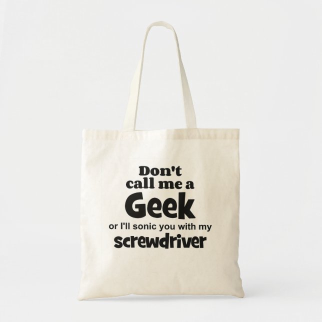 Bolso De Tela Destornillador geek bf (Frente)