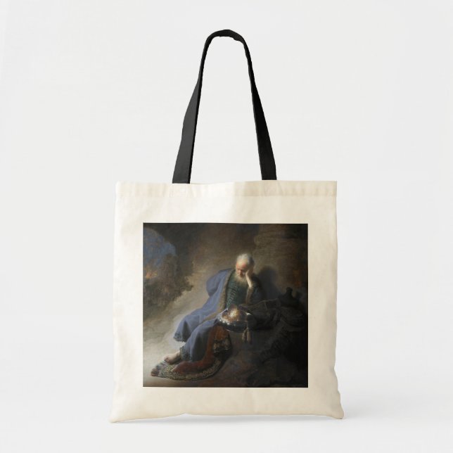 Bolso De Tela Destrucción de Jerusalén Biblia Rembrandt (Frente)
