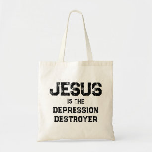 Bolso De Tela Destructora Depresión Jesús Vida Cristiana Luz