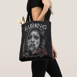 Bolso De Tela Desvaneciendo - Diseño de Streetwear Gótico