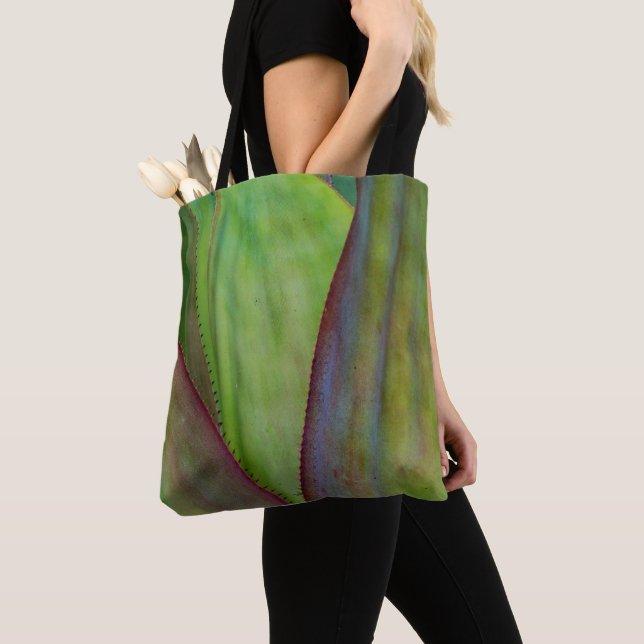 Bolso De Tela Detalle de planta agave (Detalle)