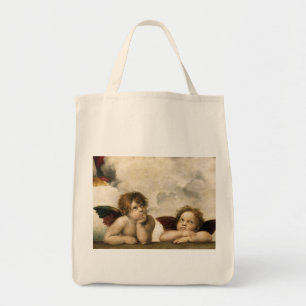 Bolso De Tela Detalle de Sistine Madonna, Raphael