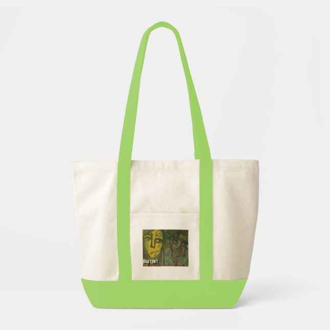 Bolso De Tela detener a lyin (Frente)