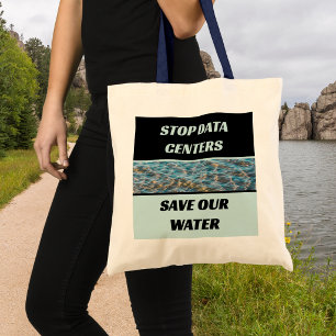 Bolso De Tela Detener Centros de Datos Lago Fotografía Salva Nue