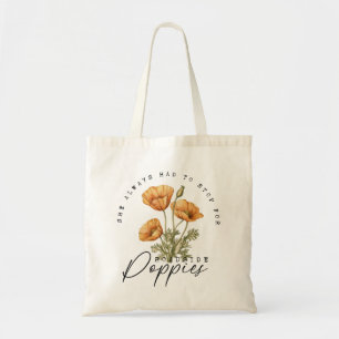 Bolso De Tela Detener Para Los Poppies De Carretera