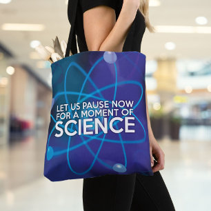 BOLSO DE TELA DETENGÁMONOS AHORA POR UN MOMENTO DE CIENCIA