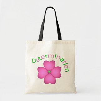 Bolso De Tela Determinación inspiradora de la flor