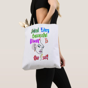Bolso De Tela Detrás De Cada Mujer Exitosa Está La Mujer