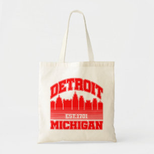 Bolso De Tela Detroit, Michigan