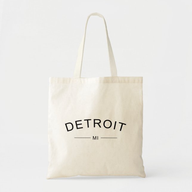 Bolso De Tela Detroit Michigan (Frente)