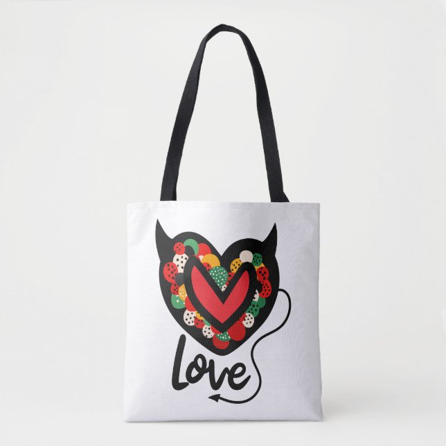 Bolso De Tela Devilish Love Tote Bag (Anverso)