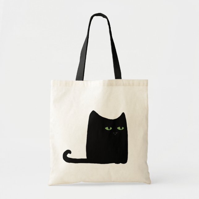 Bolso De Tela Dexter el tote gordo del gato negro (Frente)