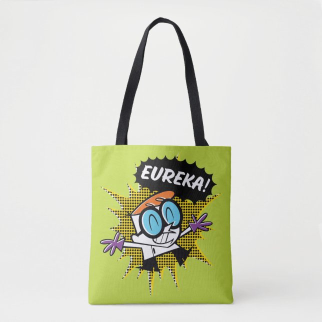 Bolso De Tela Dexter "Eureka!" Halftone Callout Graphic (Anverso)