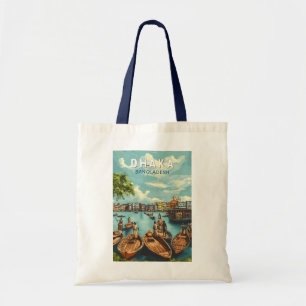 Bolso De Tela Dhaka Bangladesh Ilustracion Viaje de arte