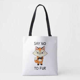 Bolso De Tela Di no a Fur - Sad Fox