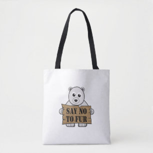 Bolso De Tela Di no a la Pista