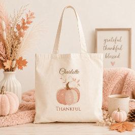 Bolso De Tela Día de Acción de Gracias Personalizado – Calabaza