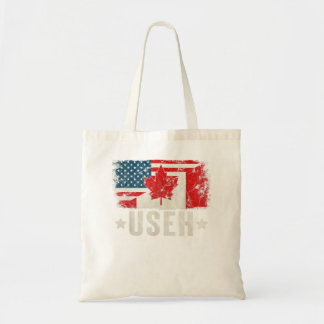 Bolso De Tela Día de Canadá con la bandera norteamericana de ban