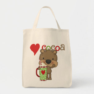 Bolso De Tela Día de fiesta del amor del cacao del oso