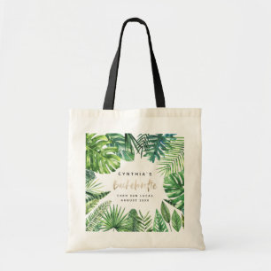 Bolso De Tela Día de fiesta tropical del bachelorette de la hoj