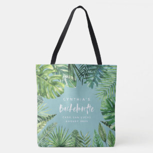 Bolso De Tela Día de fiesta tropical del bachelorette de la hoj