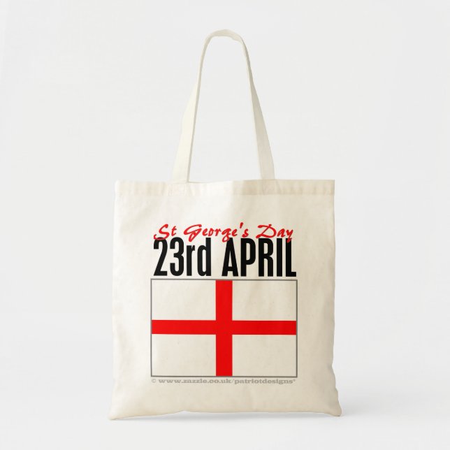 Bolso De Tela Día de Inglaterra, San Jorge (Frente)