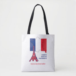 Bolso De Tela Día de la Bandera Francesa Patriótica
