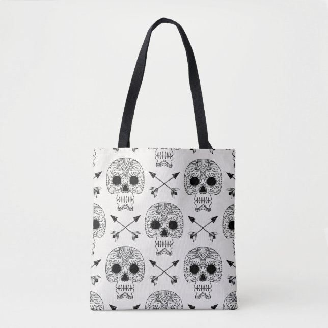 Bolso De Tela Día de la Calavera en México (Anverso)