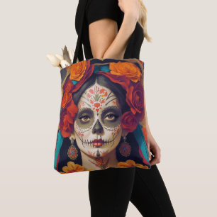 Bolso De Tela Día De La Catrina De Los Muertos 1